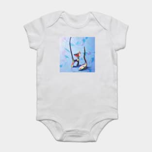 Whimsical Cat and Mouse Baby Bodysuit